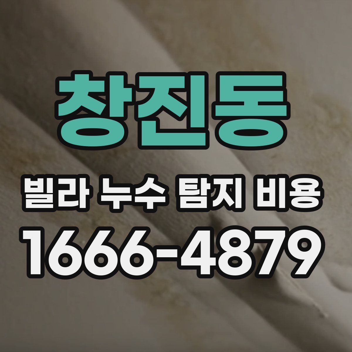 창진동 빌라 누수 탐지 비용