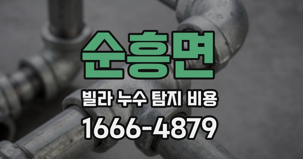 순흥면 빌라 누수 탐지 비용