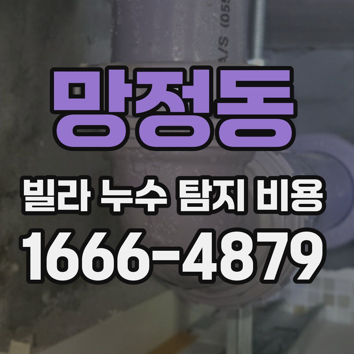 망정동 빌라 누수 탐지 비용