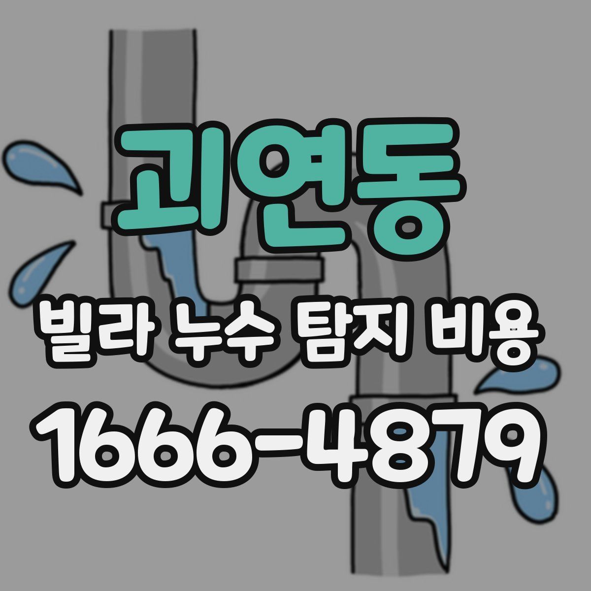 괴연동 빌라 누수 탐지 비용
