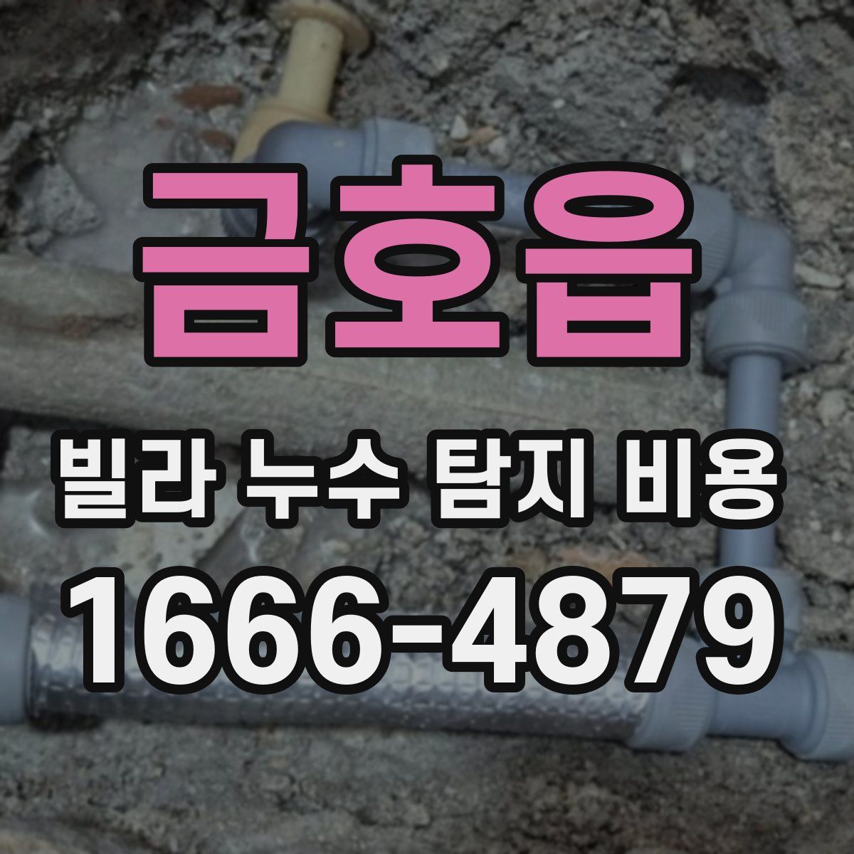 금호읍 빌라 누수 탐지 비용