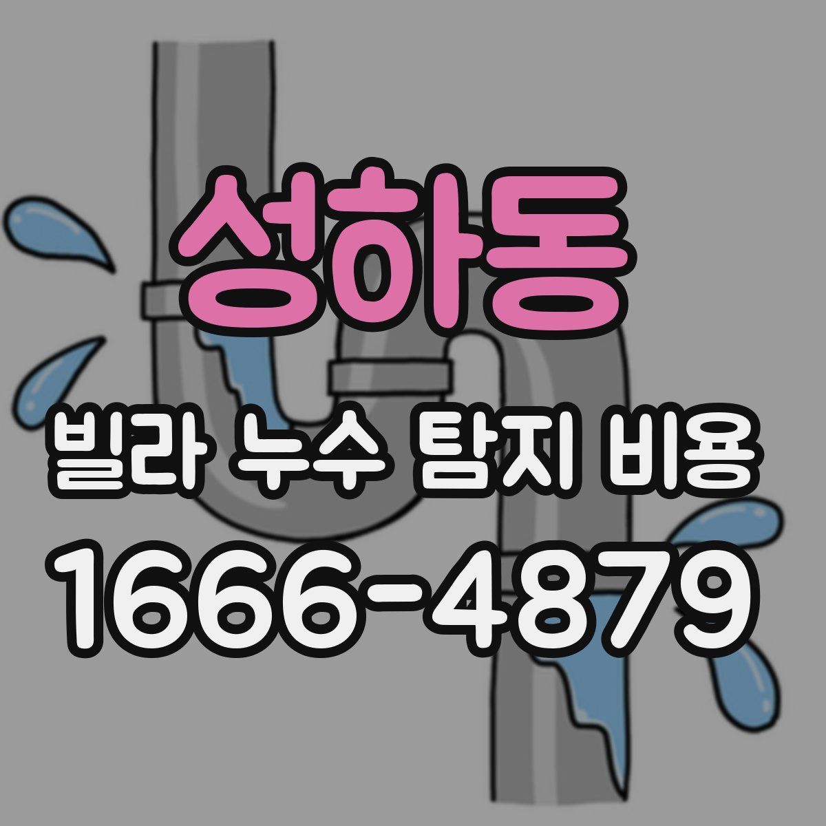 성하동 빌라 누수 탐지 비용