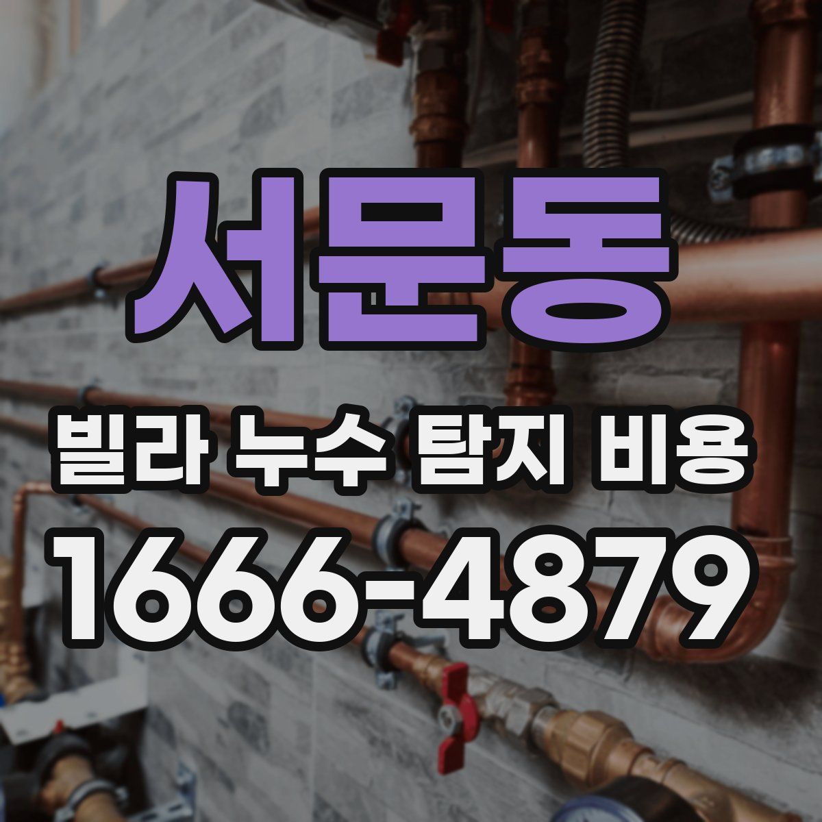 서문동 빌라 누수 탐지 비용