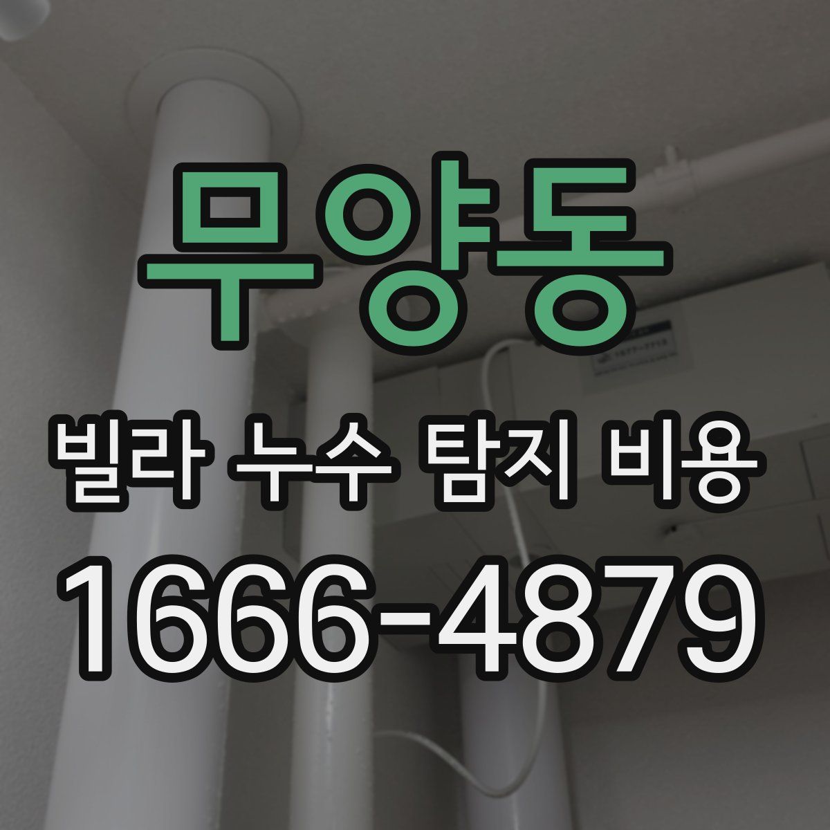 무양동 빌라 누수 탐지 비용
