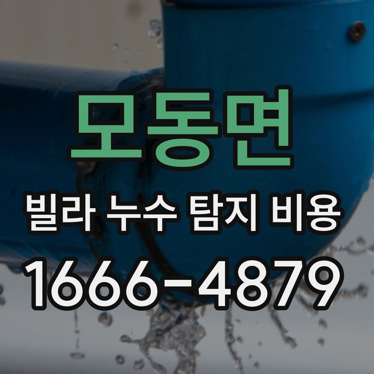 모동면 빌라 누수 탐지 비용