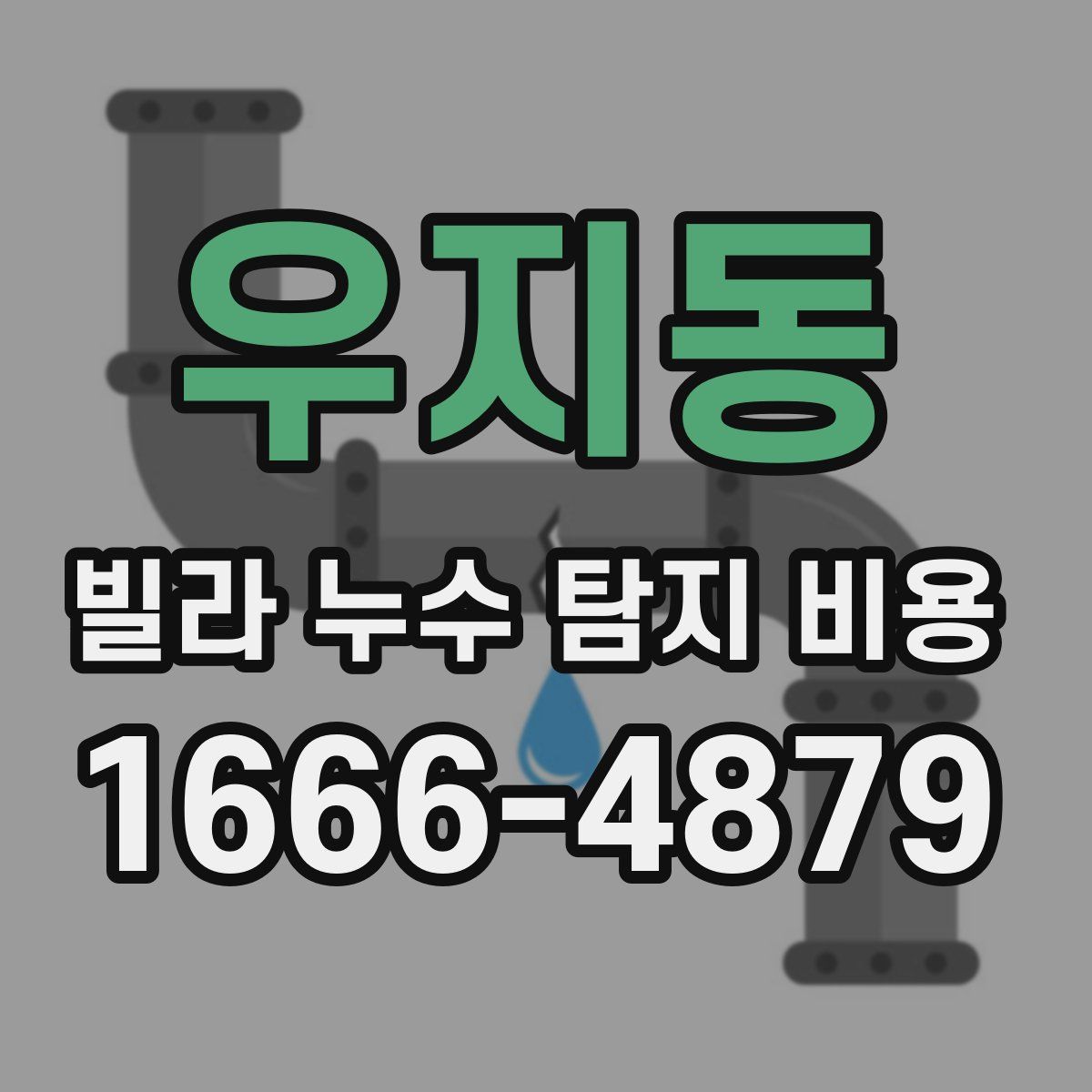 우지동 빌라 누수 탐지 비용