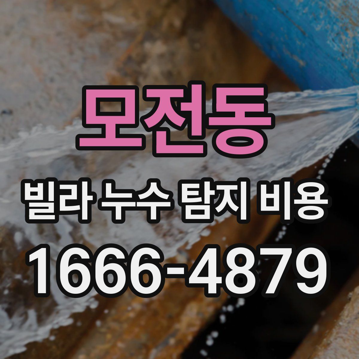 모전동 빌라 누수 탐지 비용