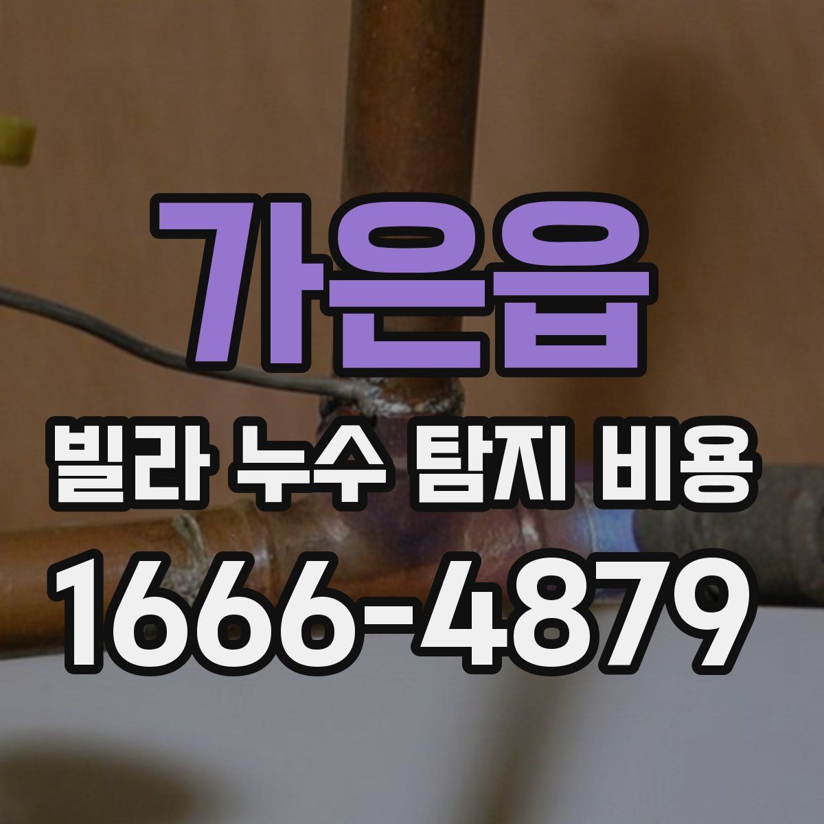 가은읍 빌라 누수 탐지 비용