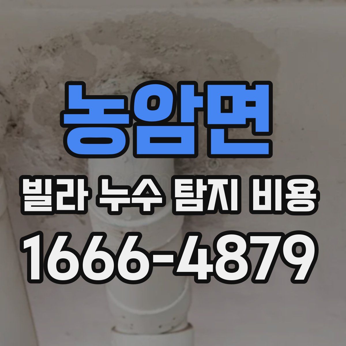 농암면 빌라 누수 탐지 비용
