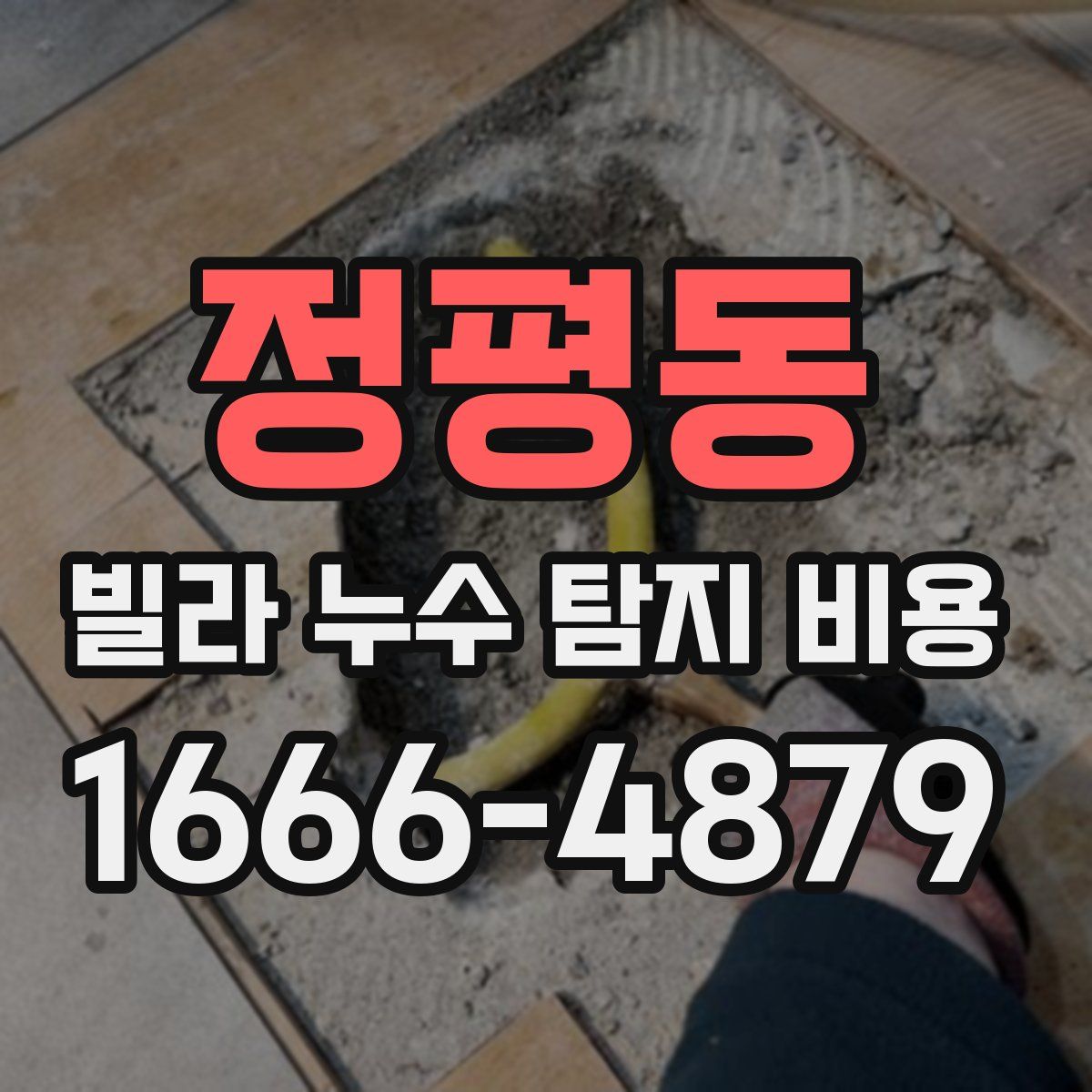 정평동 빌라 누수 탐지 비용