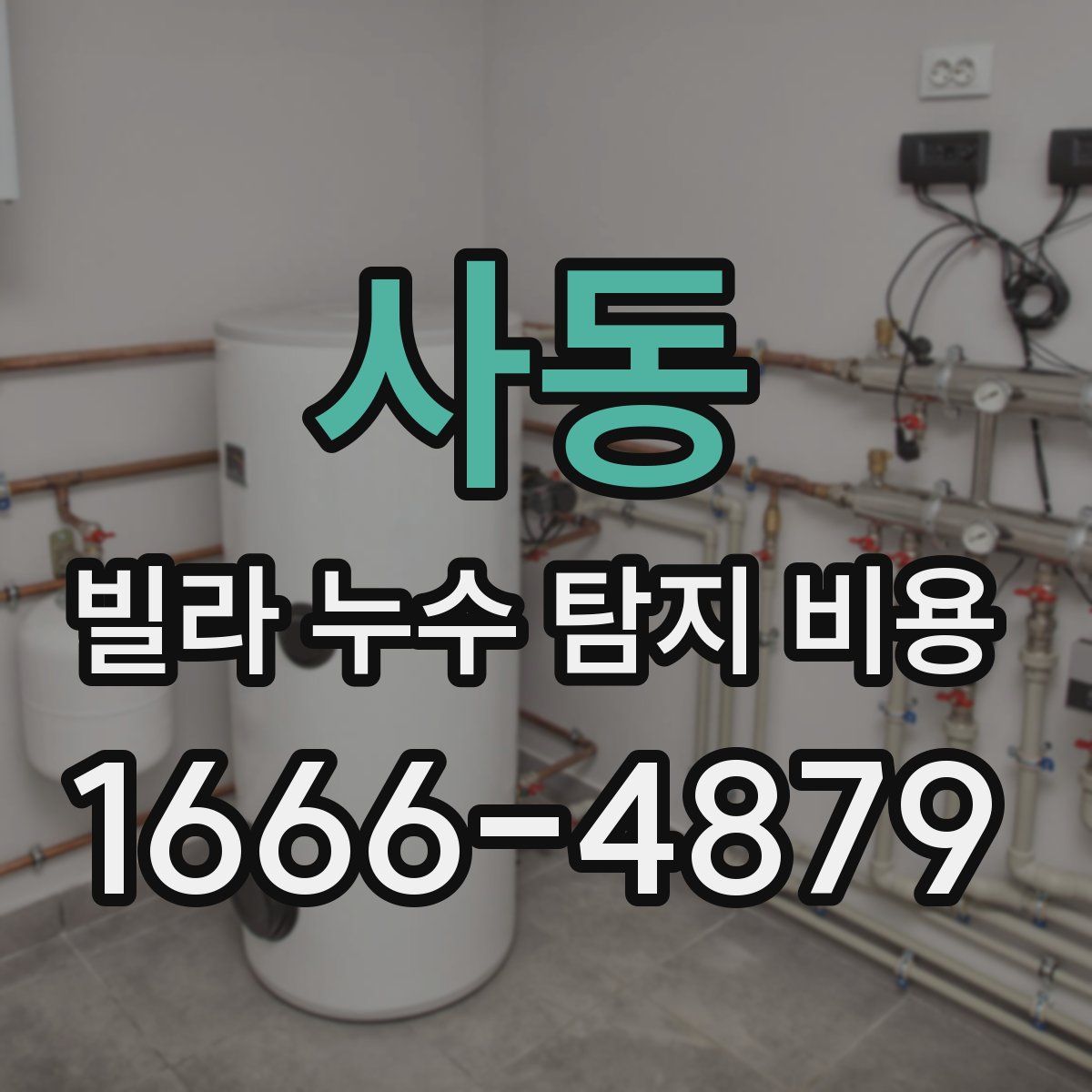 사동 빌라 누수 탐지 비용