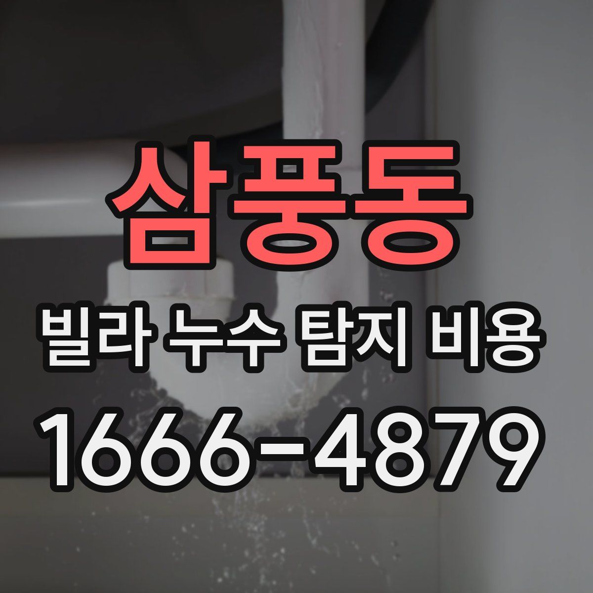 삼풍동 빌라 누수 탐지 비용