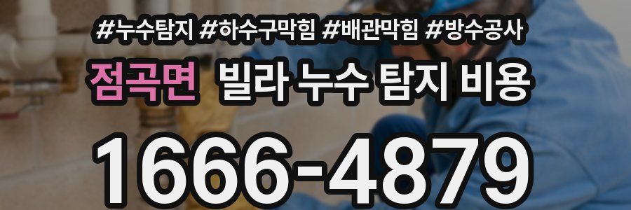 점곡면 빌라 누수 탐지 비용