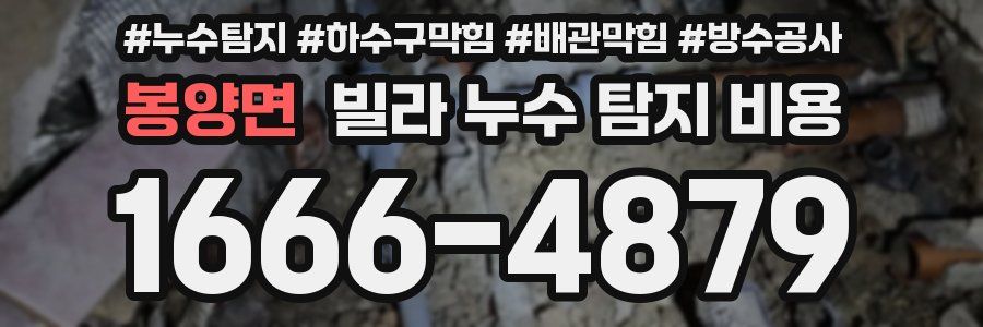 봉양면 빌라 누수 탐지 비용