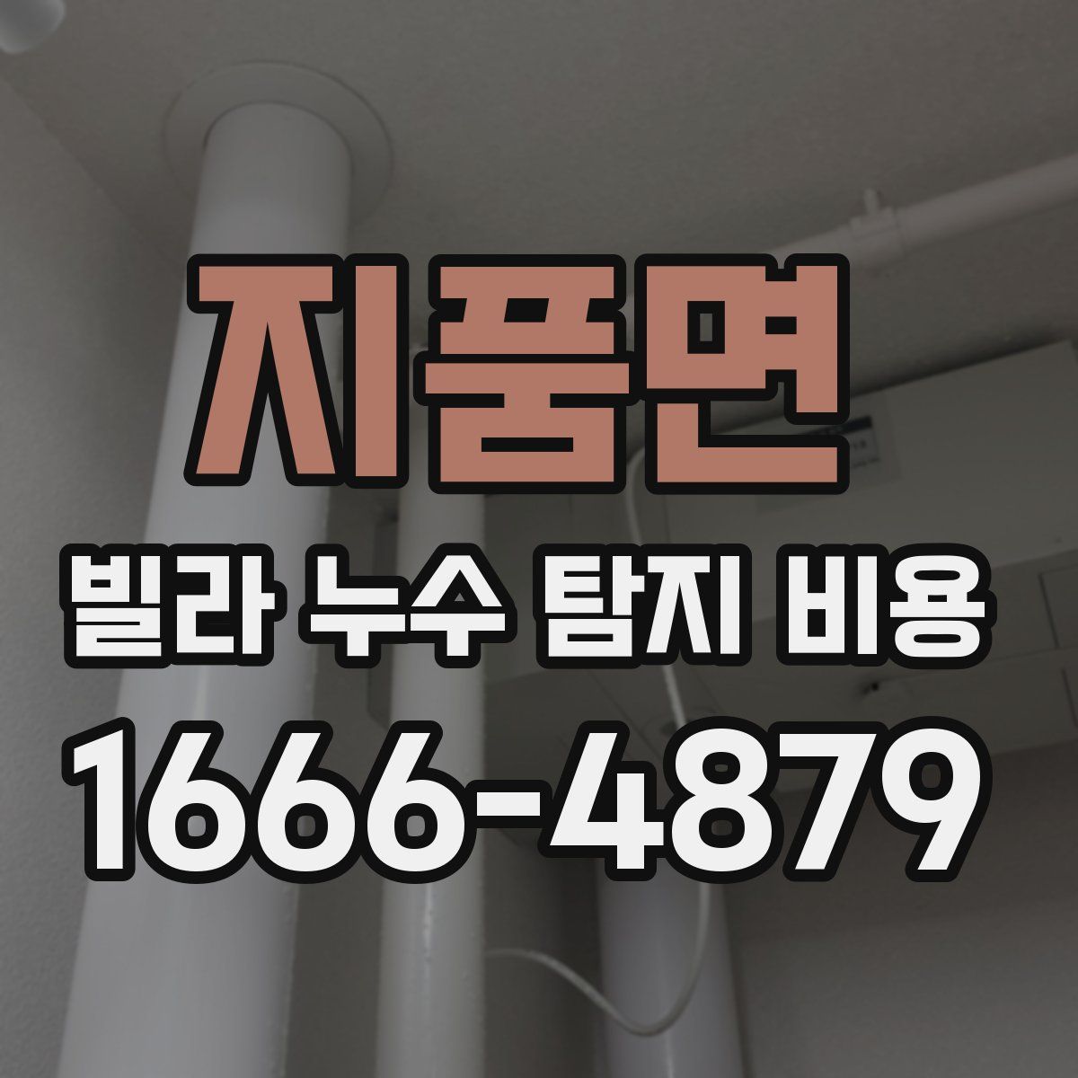 지품면 빌라 누수 탐지 비용