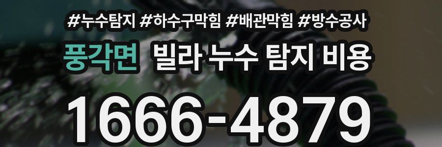 풍각면 빌라 누수 탐지 비용
