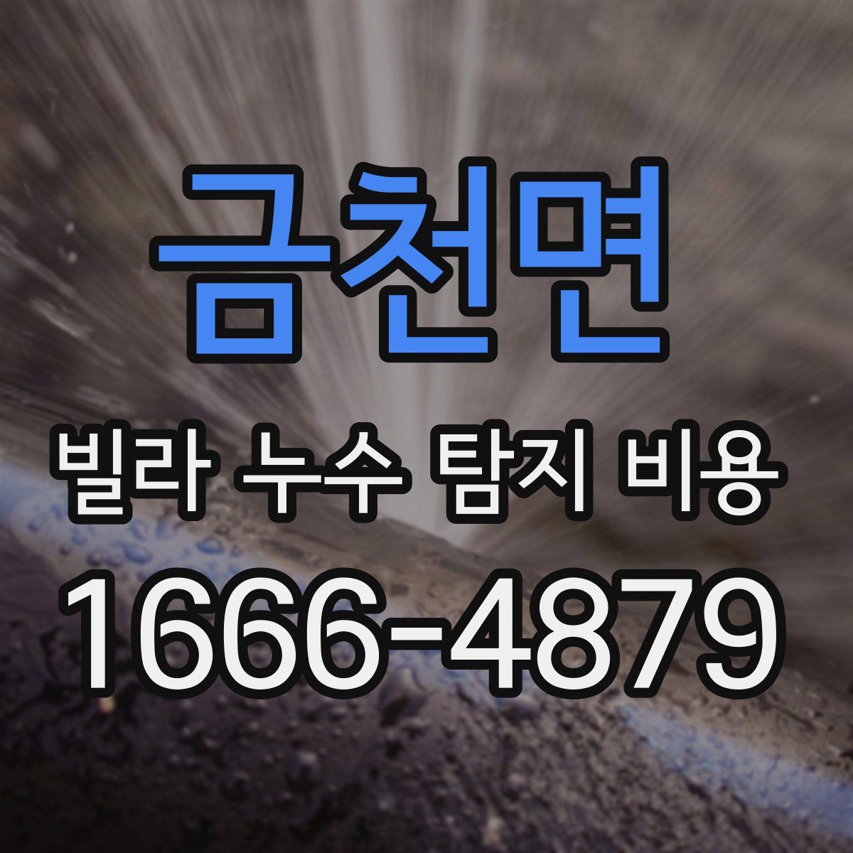 금천면 빌라 누수 탐지 비용