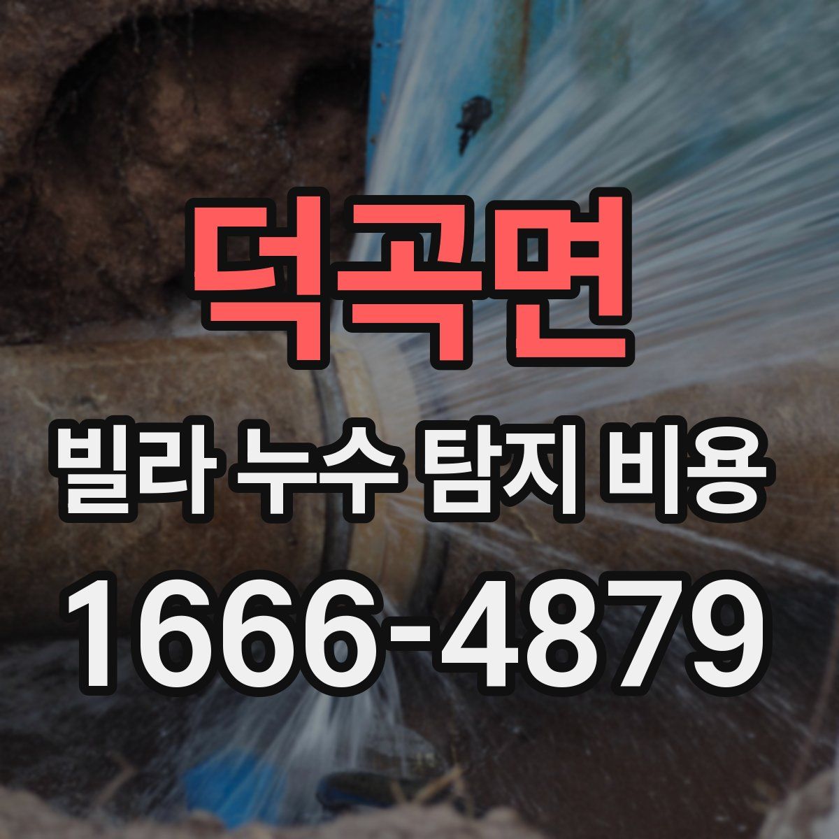 덕곡면 빌라 누수 탐지 비용