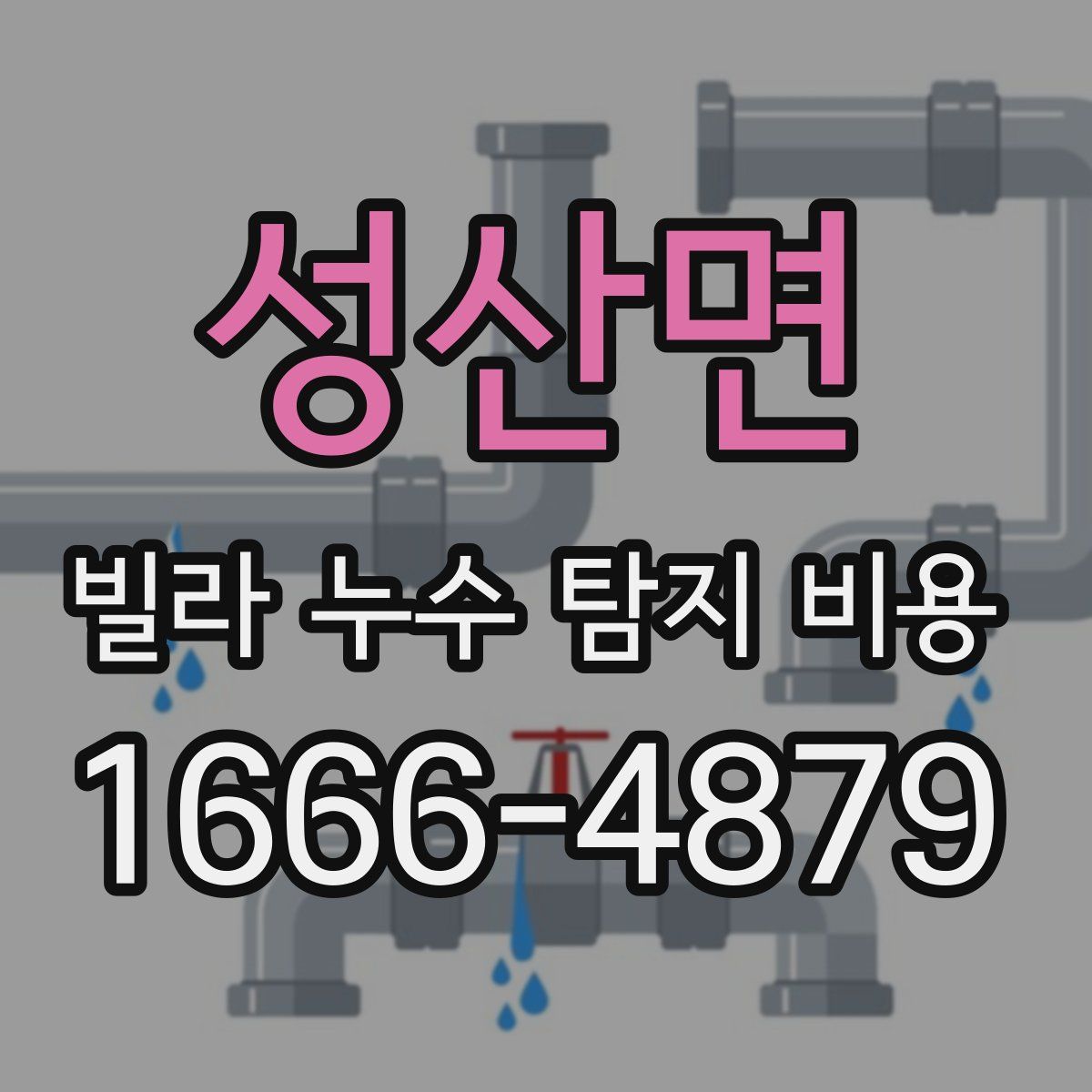 성산면 빌라 누수 탐지 비용