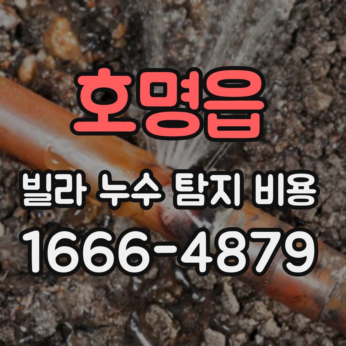 호명읍 빌라 누수 탐지 비용