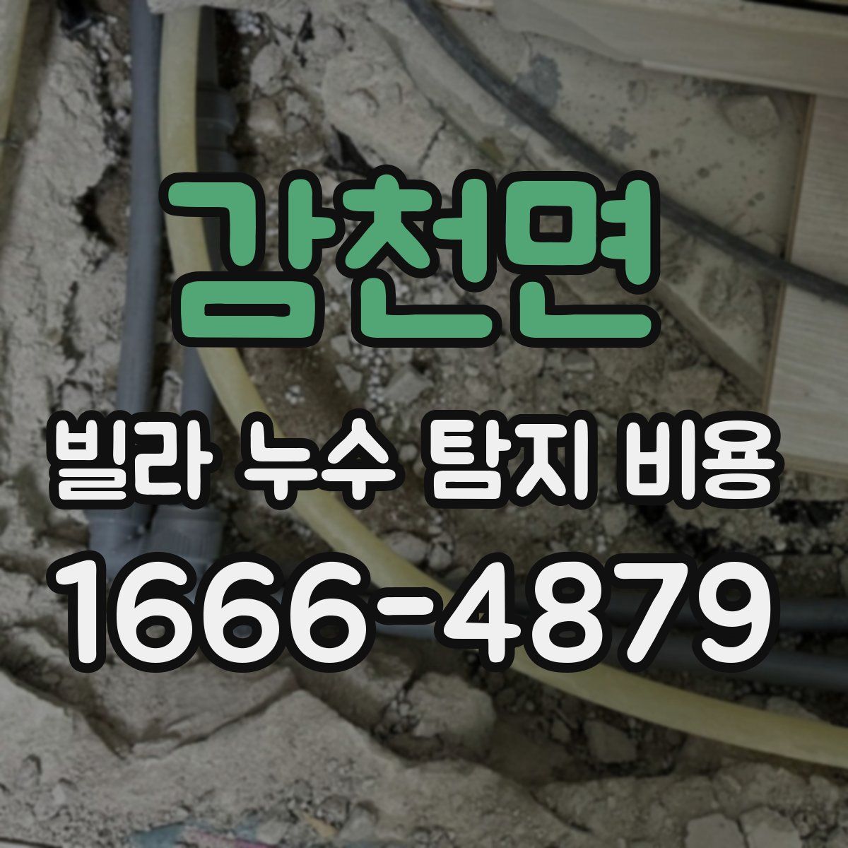 감천면 빌라 누수 탐지 비용