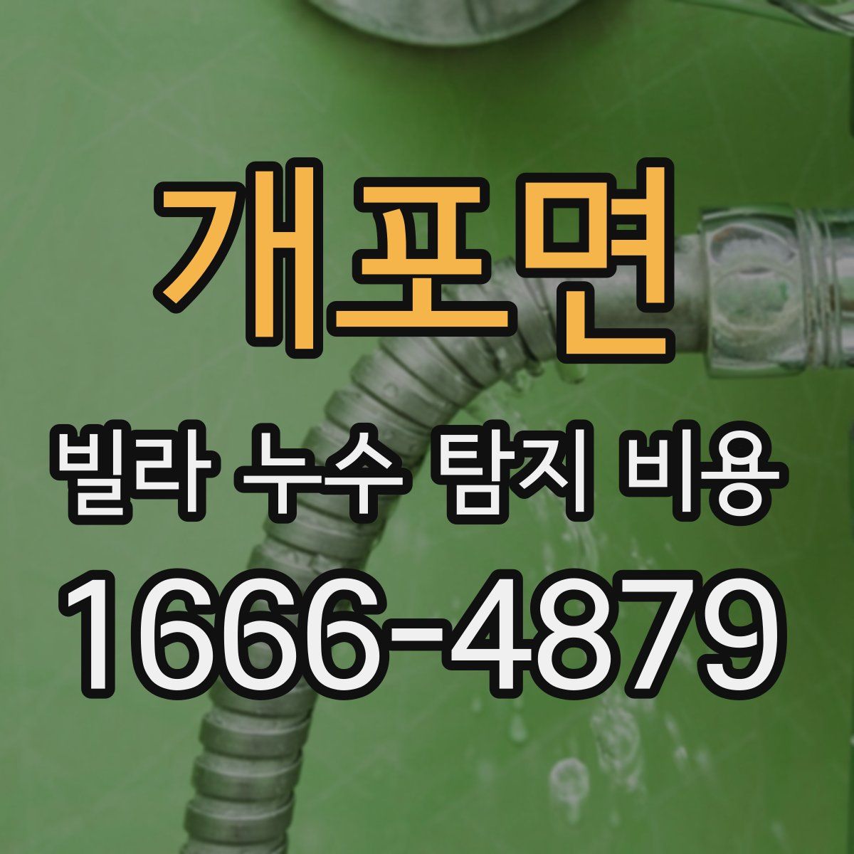 개포면 빌라 누수 탐지 비용