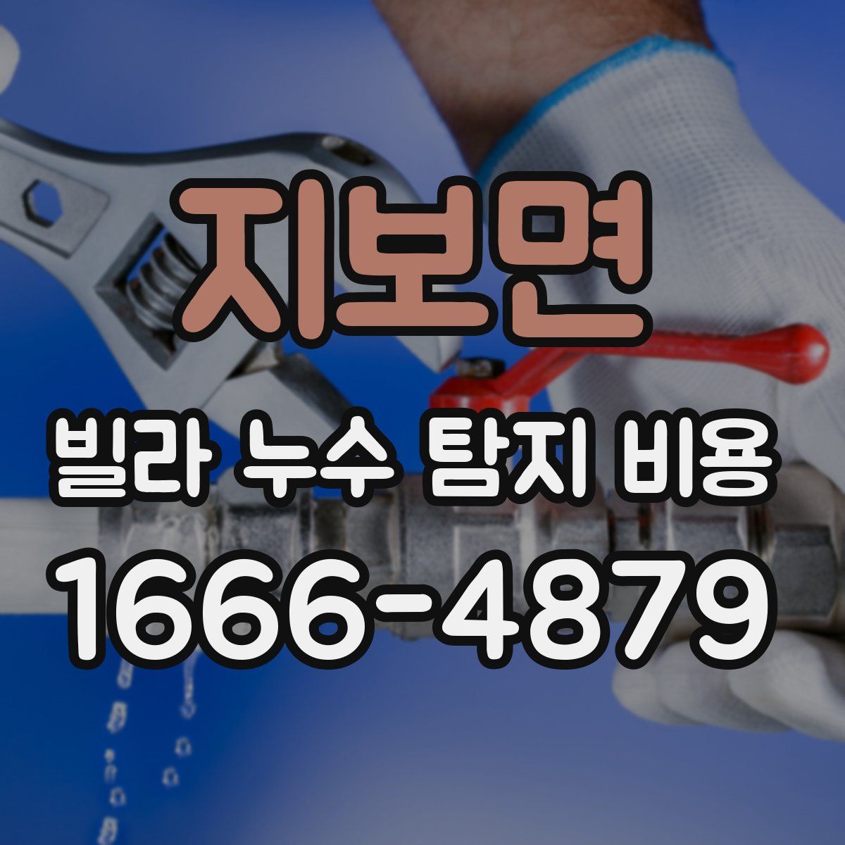 지보면 빌라 누수 탐지 비용