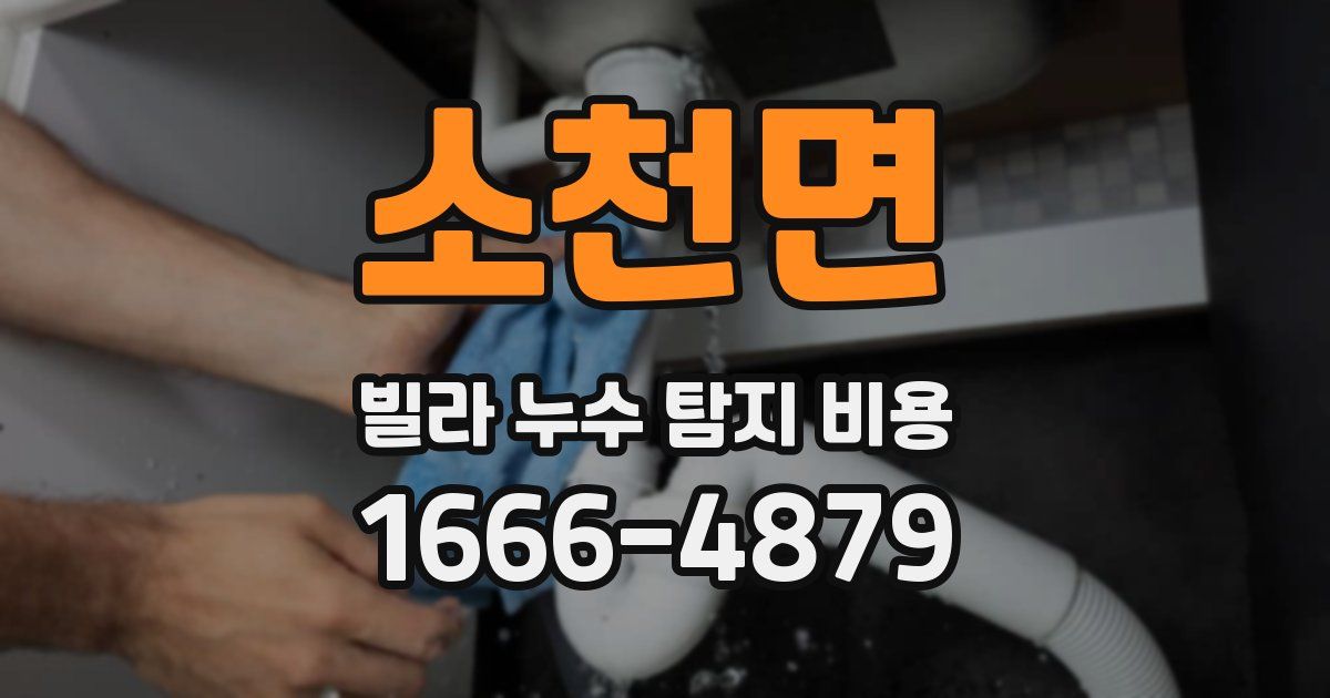 소천면 빌라 누수 탐지 비용