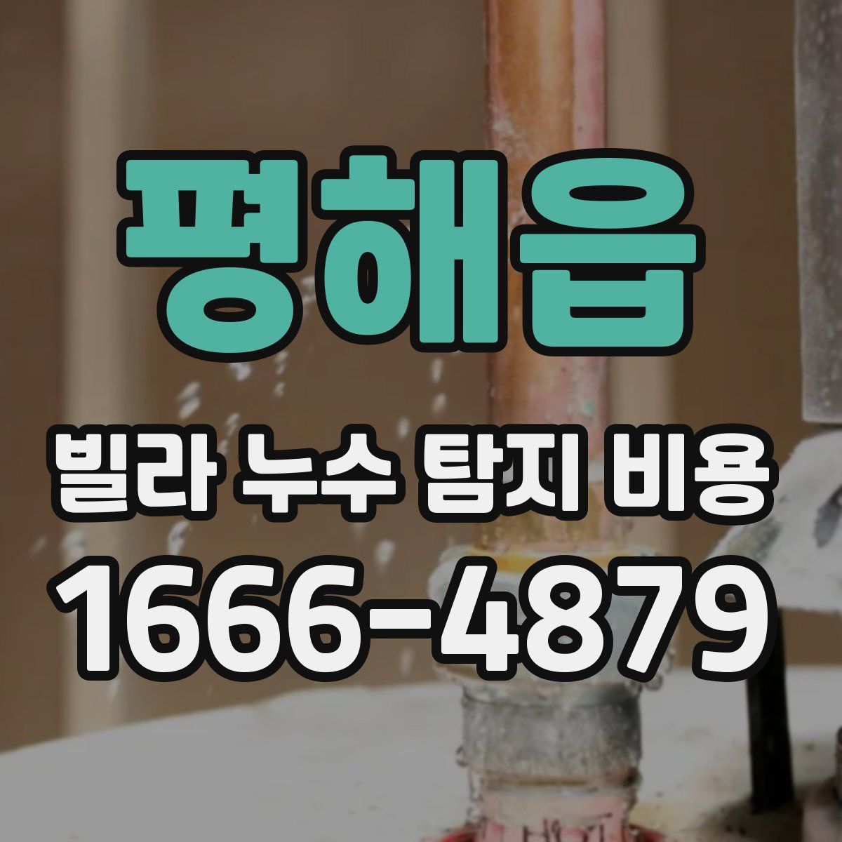 평해읍 빌라 누수 탐지 비용