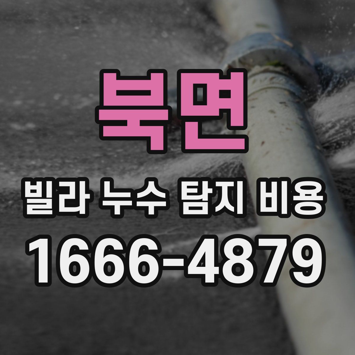북면 빌라 누수 탐지 비용