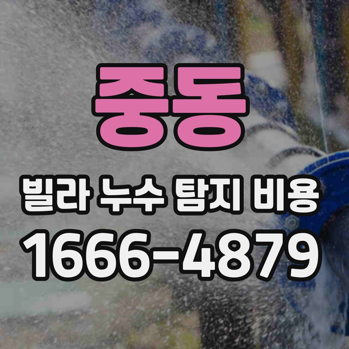 중동 빌라 누수 탐지 비용