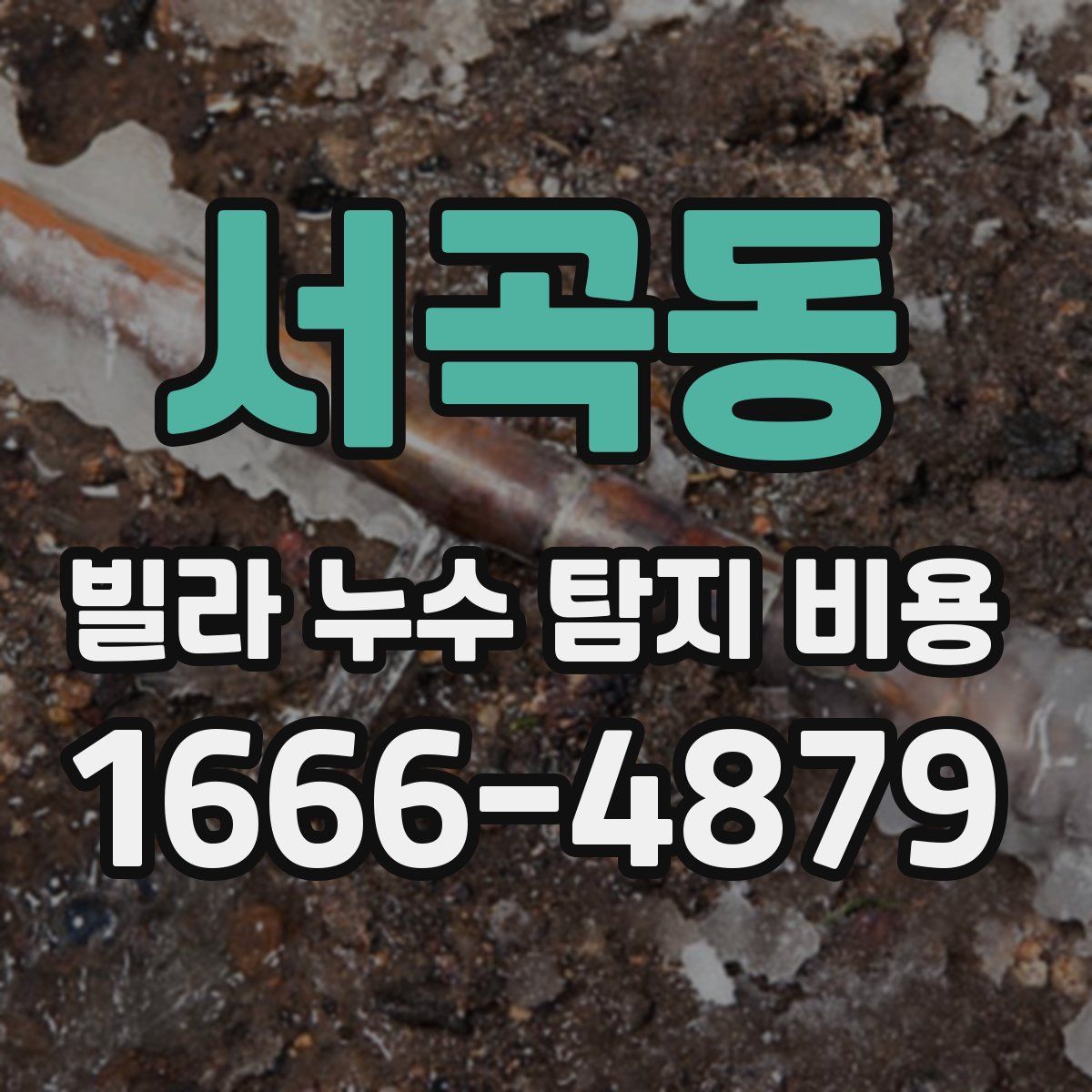 서곡동 빌라 누수 탐지 비용
