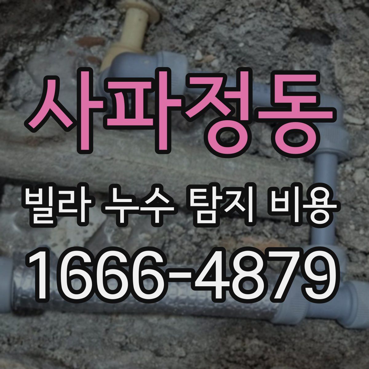 사파정동 빌라 누수 탐지 비용