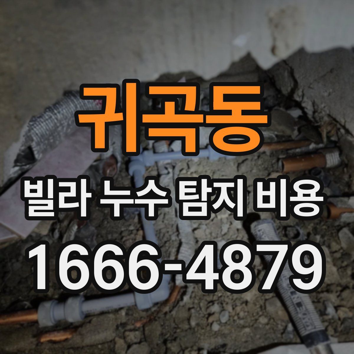 귀곡동 빌라 누수 탐지 비용