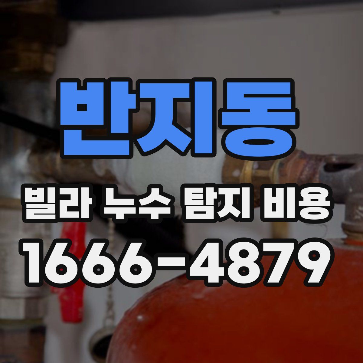 반지동 빌라 누수 탐지 비용
