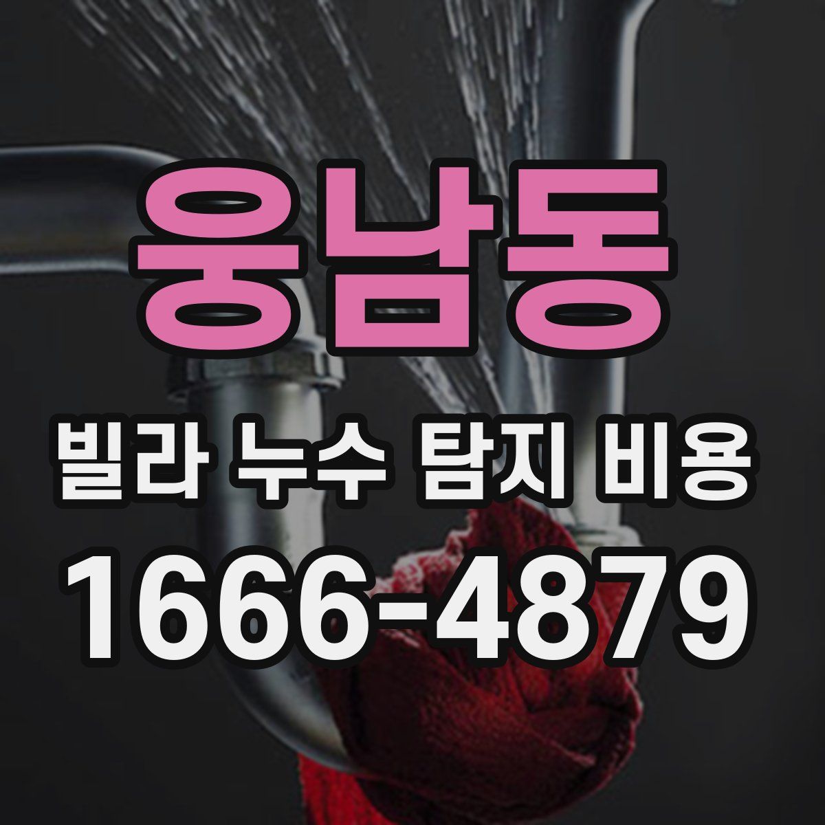 웅남동 빌라 누수 탐지 비용