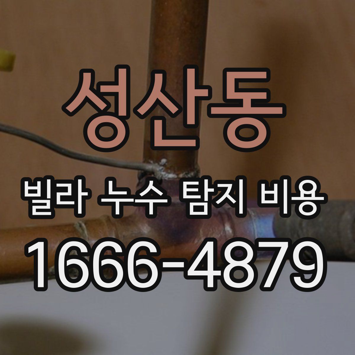 성산동 빌라 누수 탐지 비용