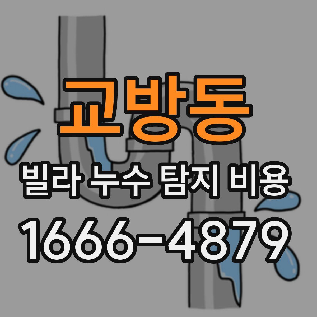 교방동 빌라 누수 탐지 비용