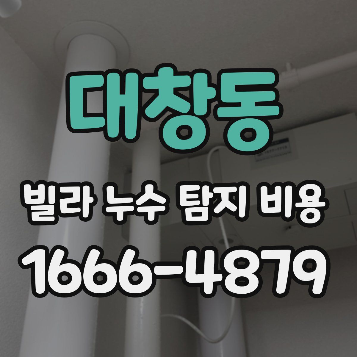 대창동 빌라 누수 탐지 비용