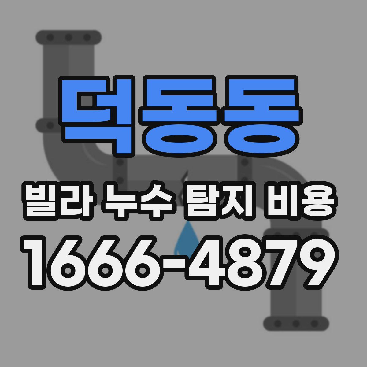 덕동동 빌라 누수 탐지 비용