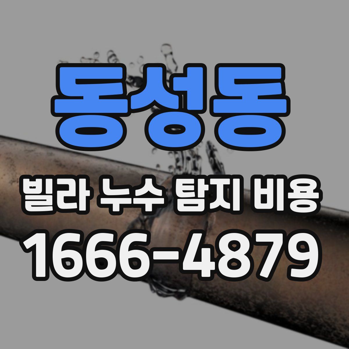 동성동 빌라 누수 탐지 비용