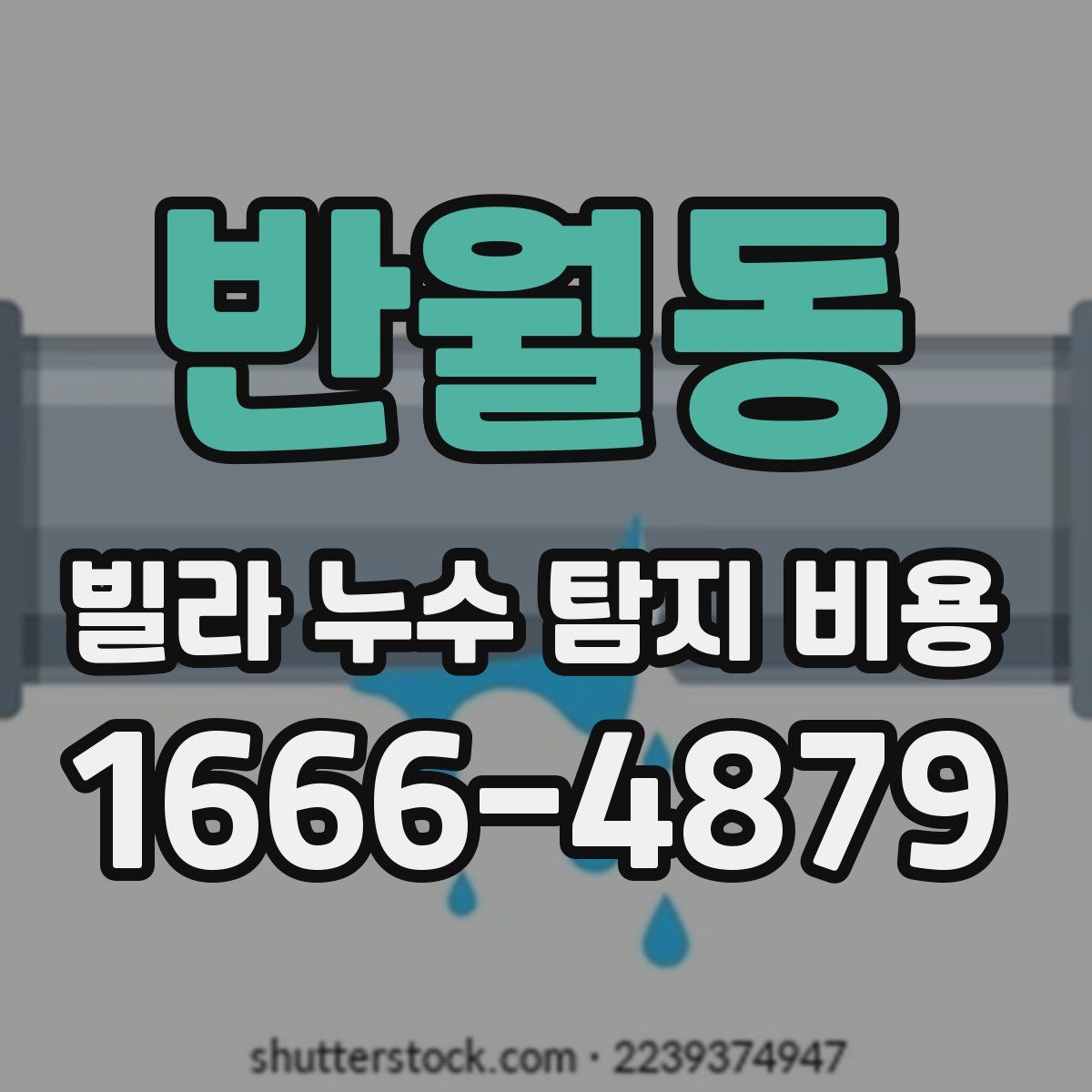 반월동 빌라 누수 탐지 비용