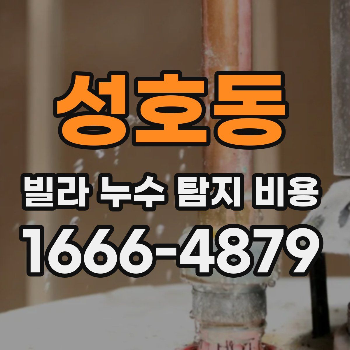 성호동 빌라 누수 탐지 비용