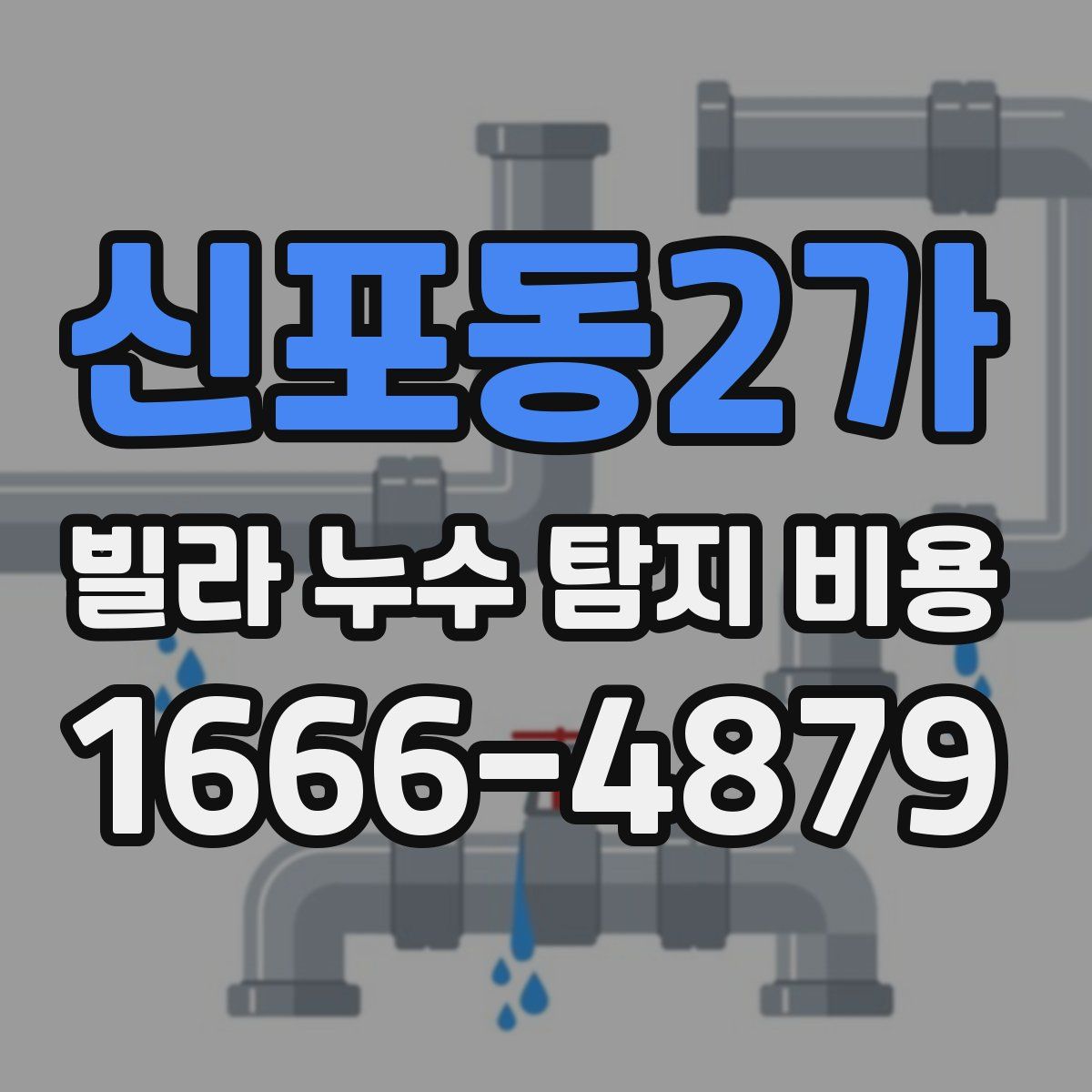 신포동2가 빌라 누수 탐지 비용