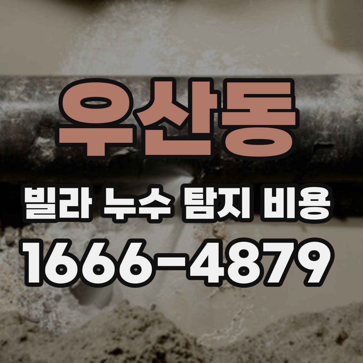 우산동 빌라 누수 탐지 비용