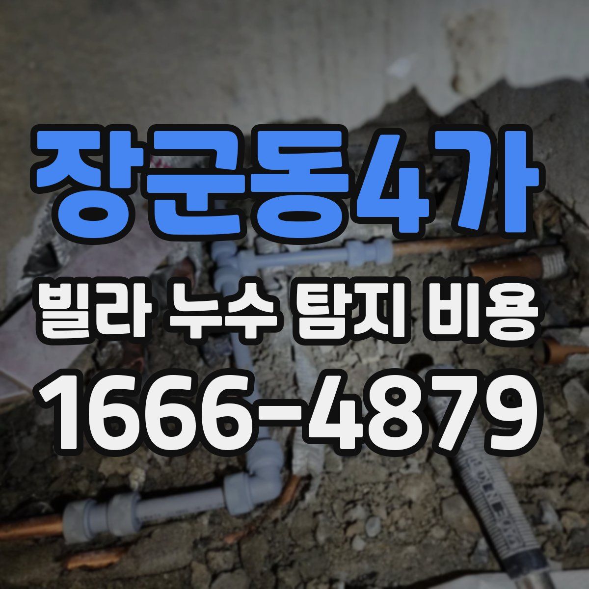 장군동4가 빌라 누수 탐지 비용