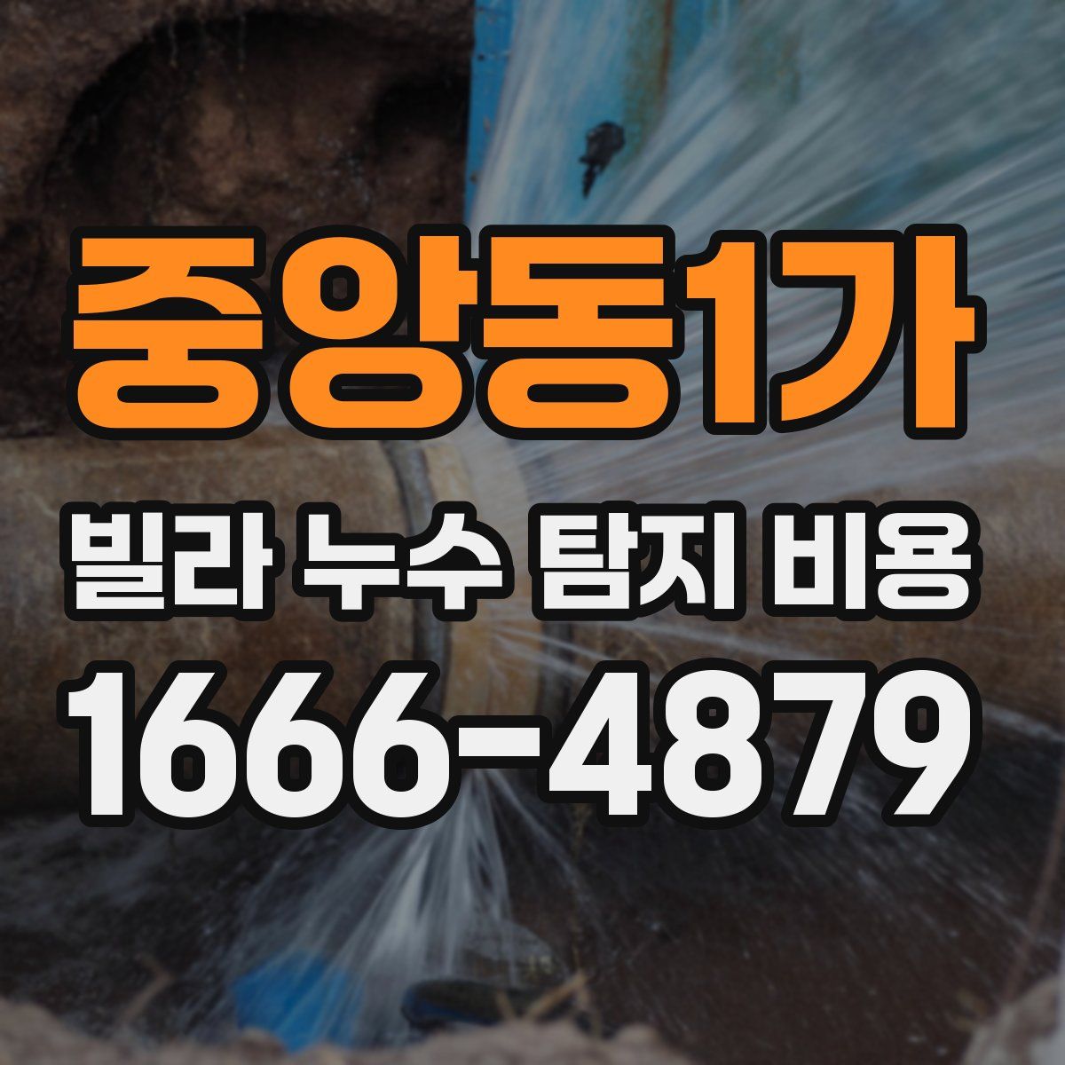 중앙동1가 빌라 누수 탐지 비용