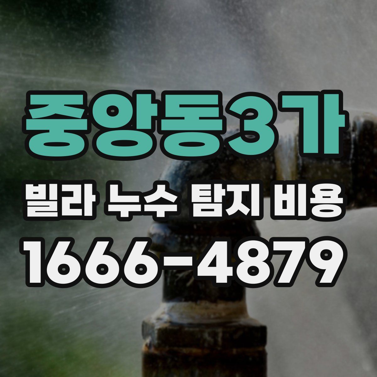 중앙동3가 빌라 누수 탐지 비용