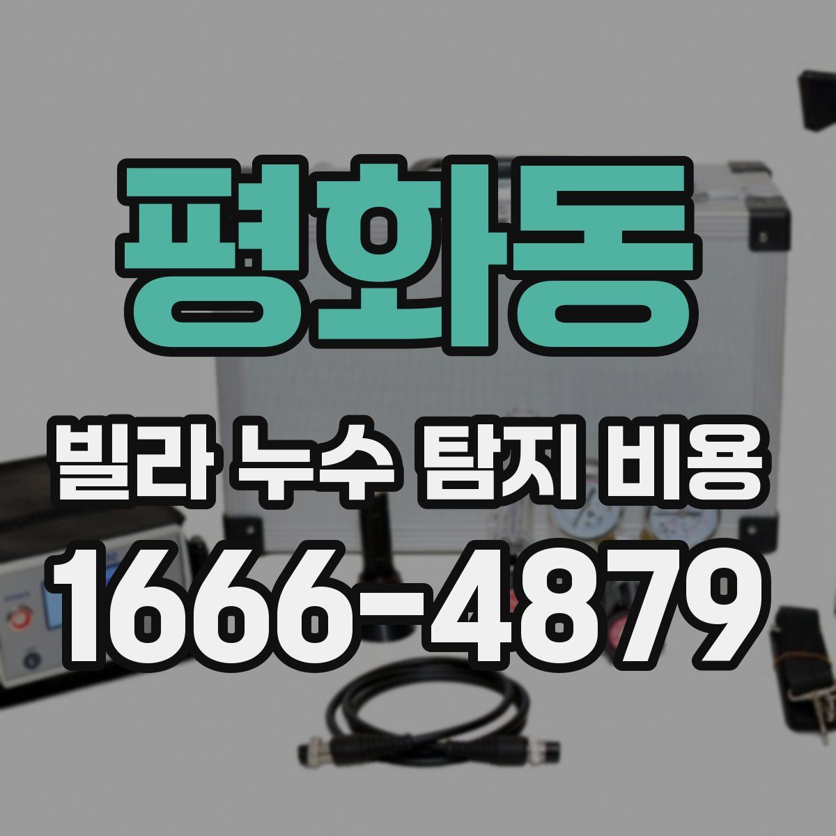 평화동 빌라 누수 탐지 비용