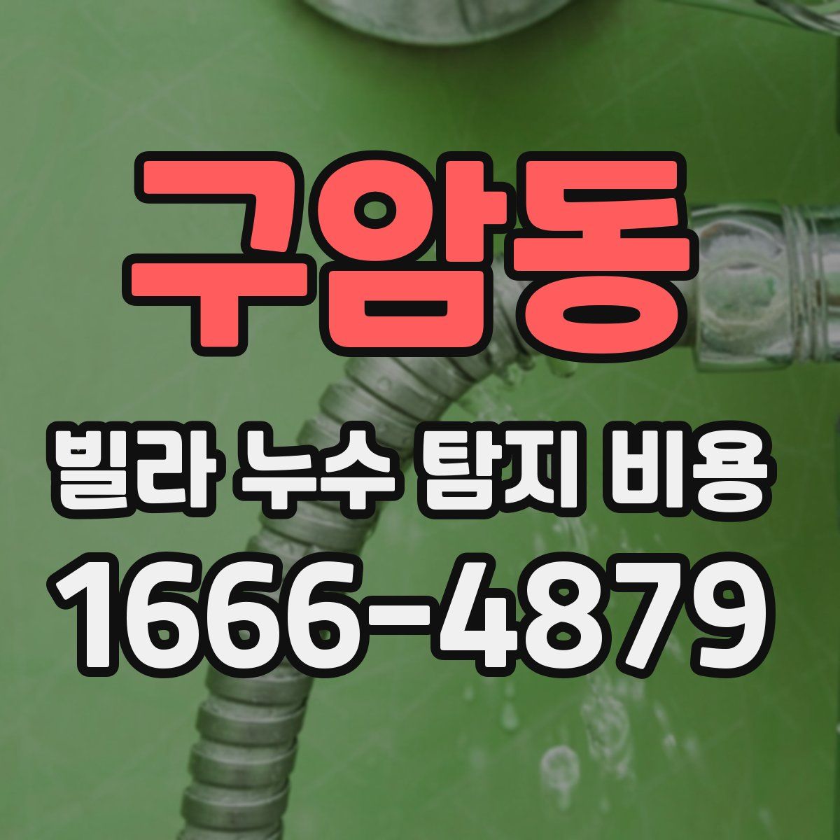 구암동 빌라 누수 탐지 비용